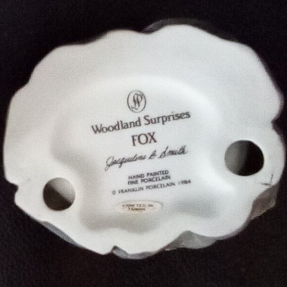 Franklin Mint 1984 Woodland Surprises Fox Handpainted Porcelain Figuire - Picture 3 of 16